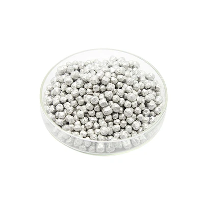Ketulenan Tinggi 99.9% Butiran Magnesium Putih Perak
